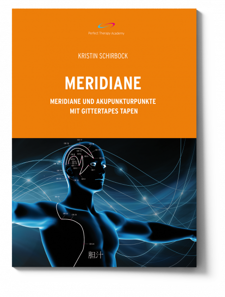 Meridiane. Meridiane und Akupunkturpunkte mit Gittertapes tapen